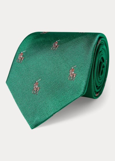 Men's Polo Ralph Lauren Polo Player Silk Narrow Ties | 438521NPG